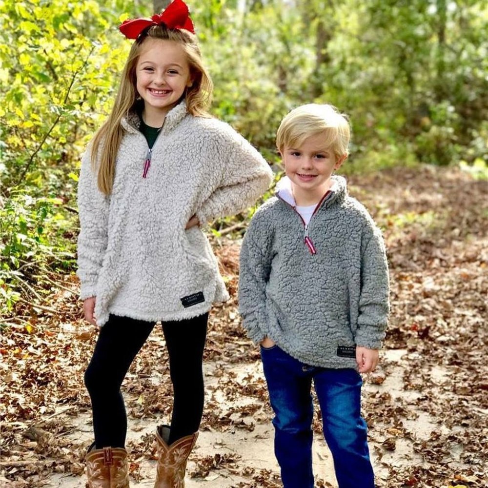 ALSOTO - KIDS SHERPA PULLOVER